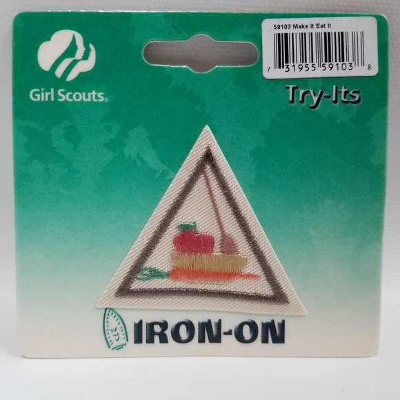 Make It Eat It Girl Scout Try-Its Patch Tomato Bow - Picture 3 of 3